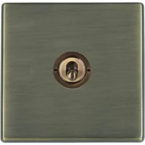 Hamilton Switch Dolly 1 Gang 2 Way 20A 86X86mm Antique Brass