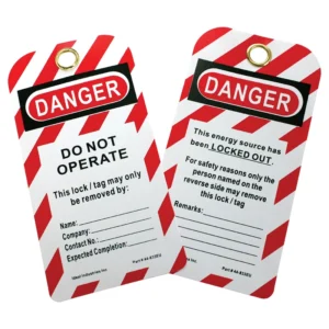 Ideal Lockout Tag Heavy Duty with Do Not Operate Legend