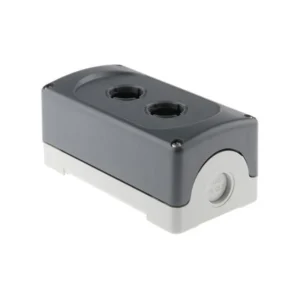 Newlec Push Button Enclosure 2 Way 22mm IP65 Grey