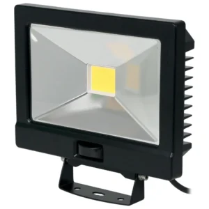 NVC Lighting Odessa V2 30W LED Floodlight Black PIR+PEC 840