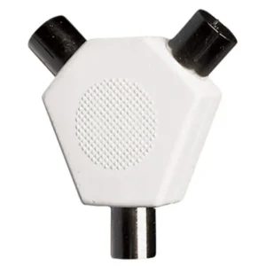 Newlec Coaxial Cable Splitter 1 in 2 out White