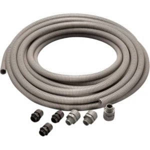 Newlec 20mm PVC Flexible Conduit Fixing Clip Grey [Pack=10]
