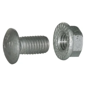 Legrand Swifts Hot Dip Galvanised Steel Cable Ladder M10 Coach Bolt And Flange Nut Fastener Set