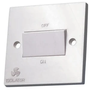 Newlec Switch Fan Isolator Square Edge 3 Pole 10A White