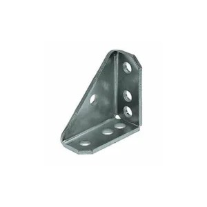 Unistrut Bracket 90° Angle 7 Hole Fillet 102 x 102mm Steel Hot Dipped Galvanised