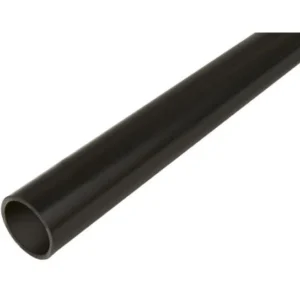 Newlec 25mm Conduit Round Heavy Gauge 3m Length PVC Black