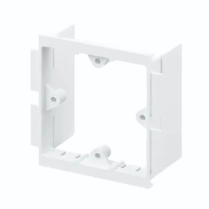 MK Electric Back Box 1 Gang For 3D Skirting White PVC Trunking
