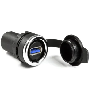 Newlec Push Button Outlet USB 3.0 22mm IP65