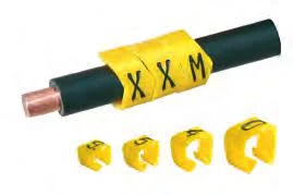 Newlec Cable Marker Refill Pack K Type '0' up to 6.0mm Black on Yellow