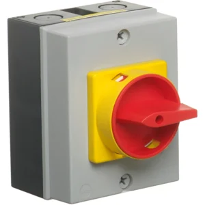 Europa Isolator Enclosed Rotary 4P IP65 25A 125X100X70mm Abs