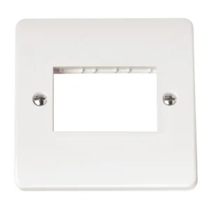 Click Front Plate 1 Gang 3 Aperture White