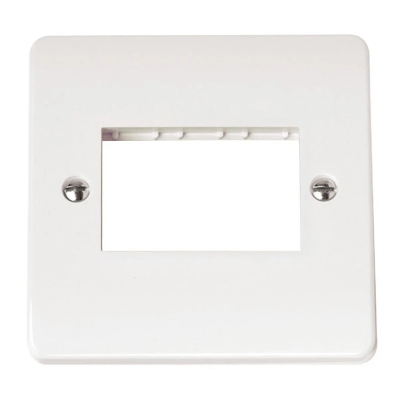 Click Front Plate 1 Gang 3 Aperture White - Image 2