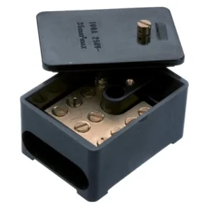 Newlec Connector Block Single Pole 5 Way 100A Black