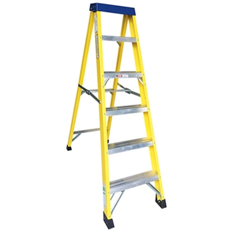 Greenbrook Fibreglass Ladder 8 Tread Plus Tray BS EN131 2450mm Open Height