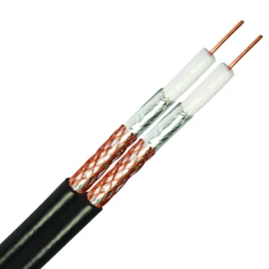 Newlec RG6 Satellite Twin Shotgun Cable 125 Metre Drum Black (125M)