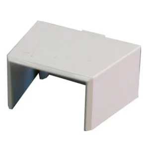 Newlec Trunking Box Adaptor PVC White for 25 x 16mm Trunking Surface Boxes