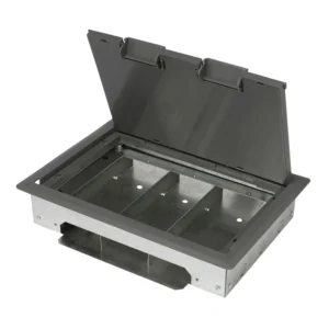 Marshall-Tufflex Floorbox Service Outlet 3 & 4 Compatment Galvanised