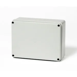 Newlec Enclosure Weatherproof RAL7035 380 x 300 x 120mm IP56 Light Grey Moulded