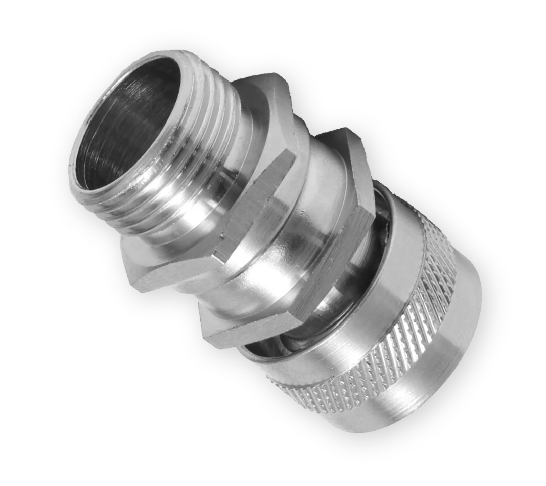 Flexicon 20mm Male Swivel Gland Nickel Plated Brass - Image 2