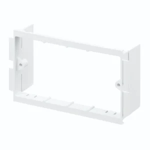 MK Electric Back Box 2 Gang For 3D Skirting White PVC Trunking