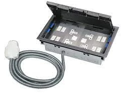 Legrand Box Floor 4 Compartment Screed 75-90mm 25mm Conduit Entries