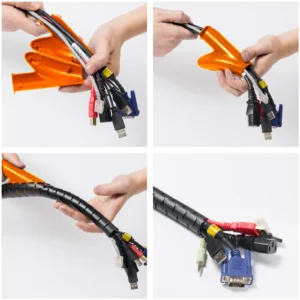 D-Line Cable Tidy Zipper 25mm 2.5m Black