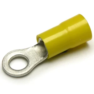 Newlec 4-6mm² Pre-Insulated Ring Terminal M6 Stud Yellow