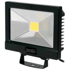 NVC Lighting Odessa V2 50W LED Floodlight Black PIR+PEC 840