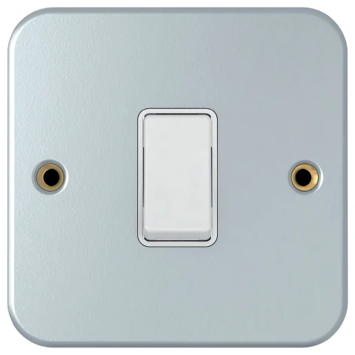 Newlec Metalclad 1 Gang 2 Way 10Ax Light Switch - Image 2