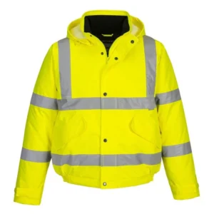 Workwear Express Shellbourne Estates Yellow Medium Hi Vis Bomber Jacket