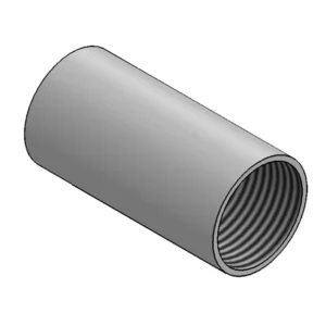 Metpro Coupler Solid 38mm Galvanised Steel