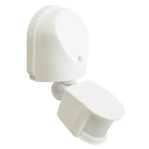 Eterna PIR Detector Standalone External Security Absence Sensor 180Degree IP44 White
