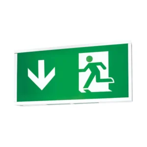 JCC a Leviton Company Exit Box Emergency IP20 Legend 191 x 395mm Aluminium