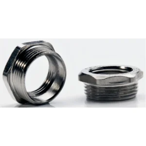 Cablecraft M40 Male To M25 Female Brass Nickel Plated Metric Reducer