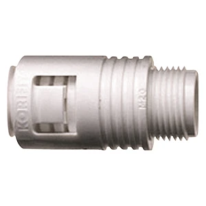 Adaptaflex Connector Type Kf Push-In Male Locknut M20 White IP66 KF20M20AW