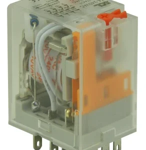 Switchtec 5 Amp 4 Pole 14 Pin Plug In Relay 240Vac With Test Button, Flag & Led Indicator