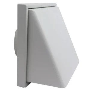 Manrose Weather Proof Cowled Wall Outlet White 100mm/4Inch