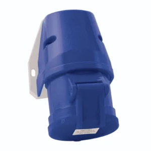 Newlec Industrial Power Socket Surface Wall 2P+E 32A 230V IP44 Blue