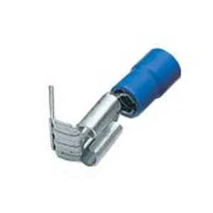 Newlec 1.5-2.5mm² Partially Insulated Disconnect Piggyback Terminal 6.35 X 0.8mm Blue