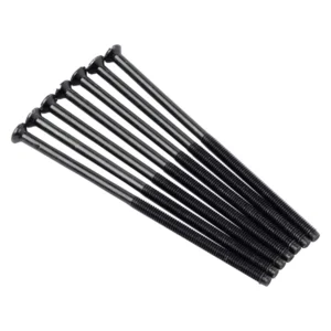 Click Scolmore Black Nickel Plated Steel Standard M3.5 Diameter 75mm Long Screws (Bag 100)