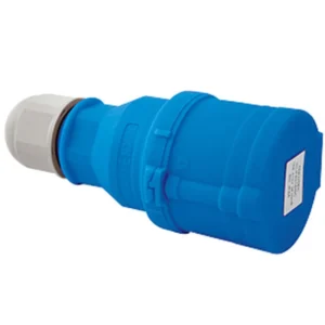 Newlec Industrial Power Connector Female Screwless 2P+E 32A 230V IP44 Blue