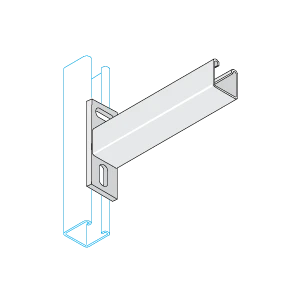 Unistrut Cantilever Arm 300 x 41mm Hot Dipped Galvanised
