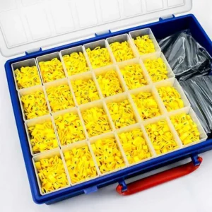 Cablecraft 24 Compartment Small Cablecraft K-Type Tie-On Cable Marker Kit - Black on Yellow