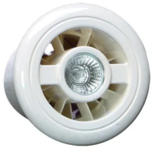 Vent-Axia Fan Luminair Hc/W Light&Humidistat 150X140X98mm Plastic White