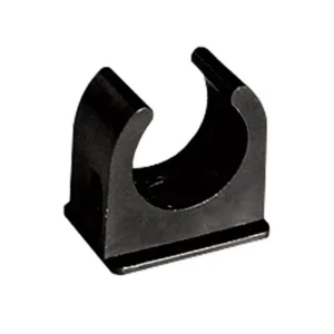 MK Electric Saddle Spring Clip 20mm PVC-U Black [Pack=10]