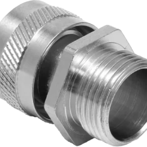 Flexicon 25mm Male Fixed Gland Nickel Plated Brass