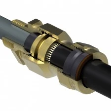 Prysmian 20mm Brass E1W20SSK SS Industrial Cable Gland Kit