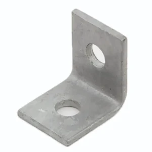 Newlec Channel Support Bracket 90° Internal 1 Hole 1 Hole Hot Dipped Galvanised [Pack=10]