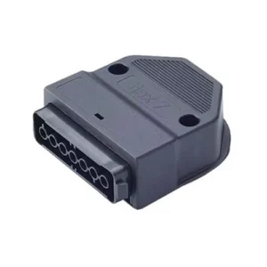 flex7 Socket Single Standard 7 Pole 16A 2 x 4.00mm Black