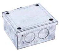 Niglon Adaptable Box with knockouts 225X150X100mm Steel Pre-Galvanised